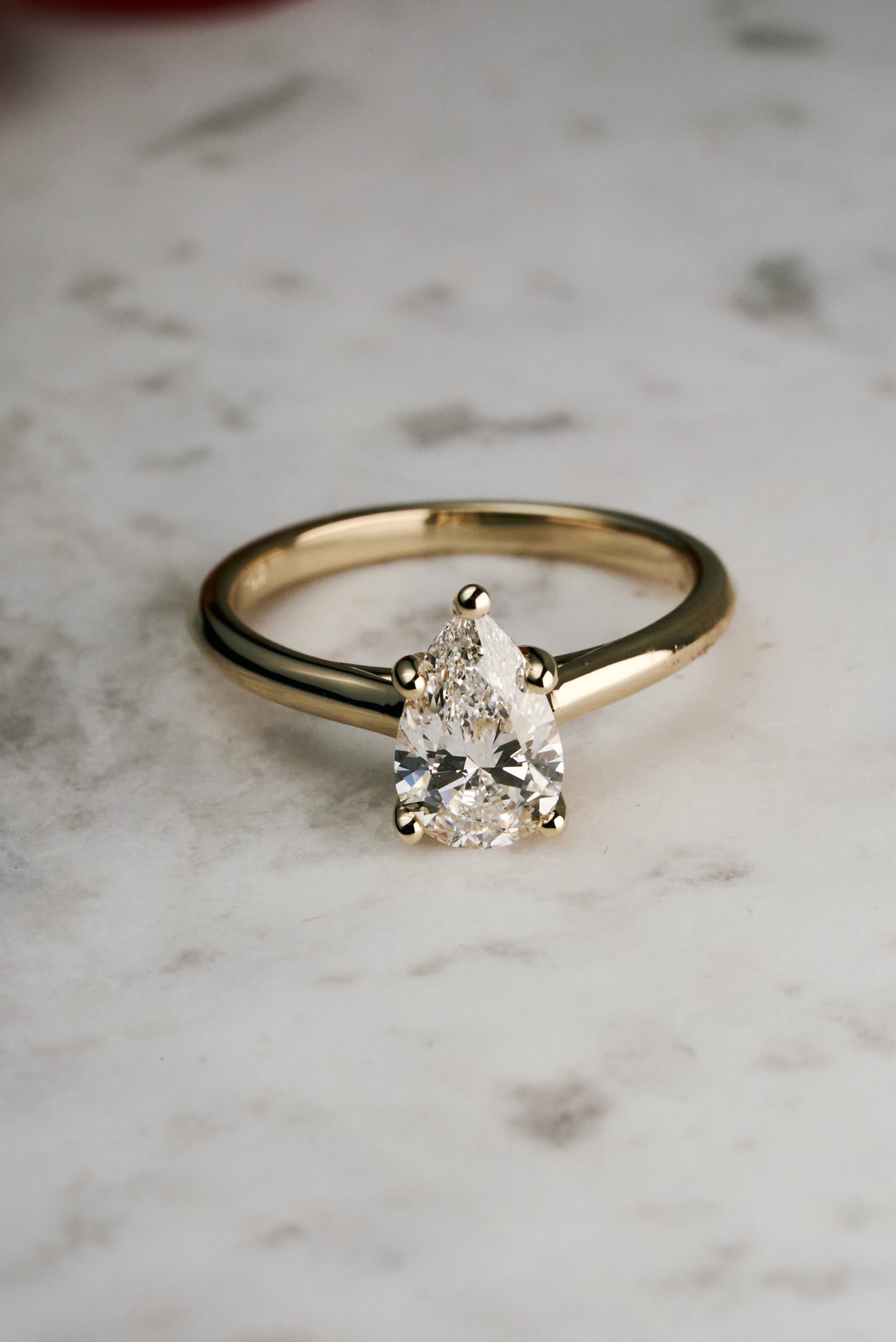 The Hawthorn with 1.0 ct Lab Grown Pear-Cut Diamond