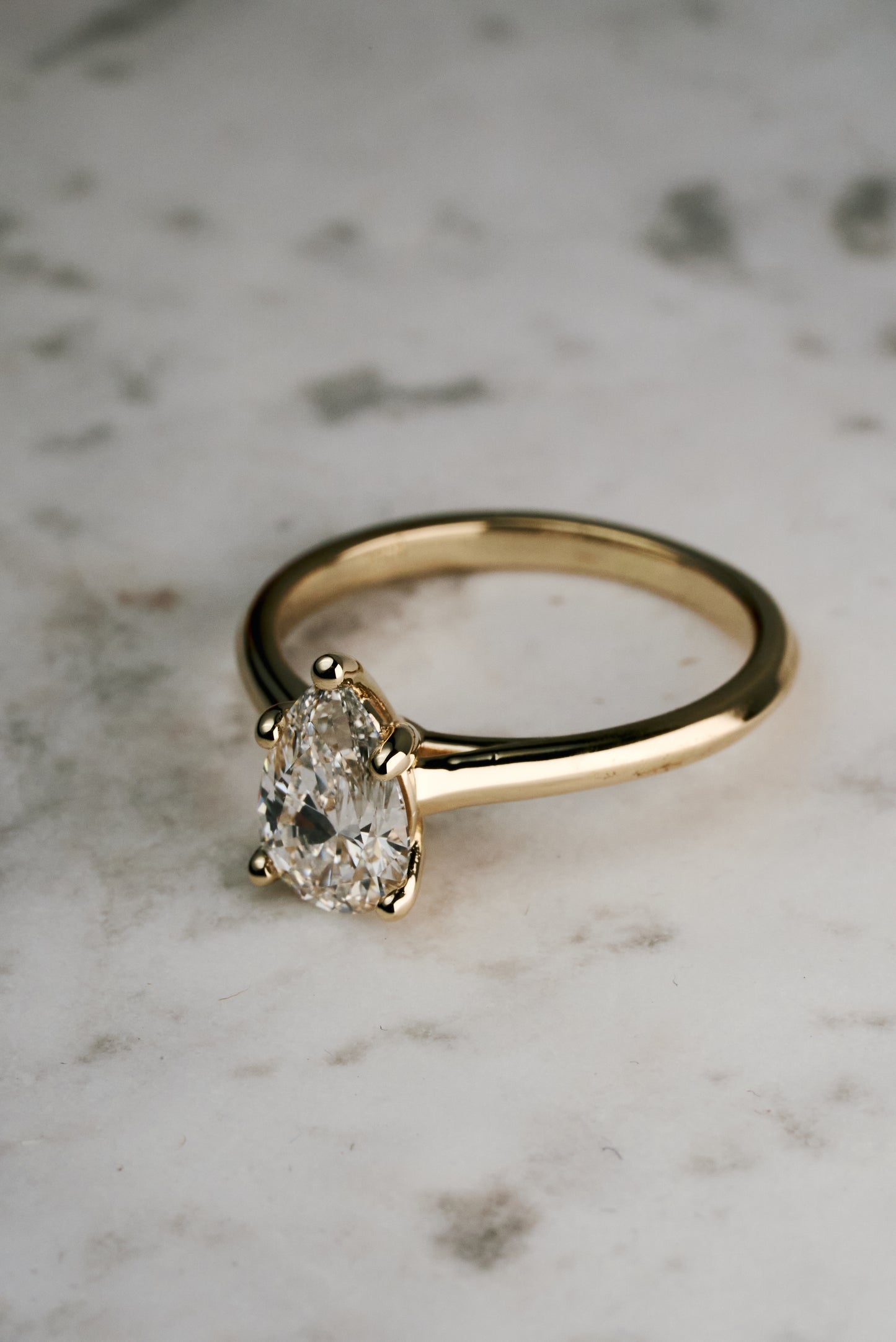 The Hawthorn with 1.0 ct Lab Grown Pear-Cut Diamond