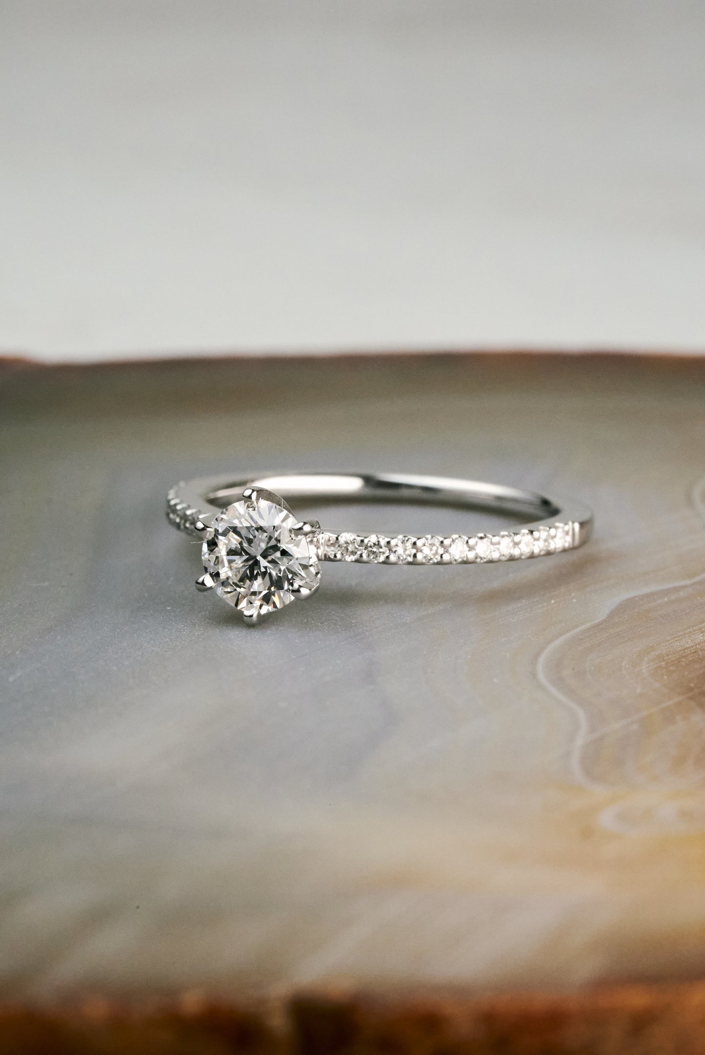 The Hawthorn with Half-ct Mined Diamond