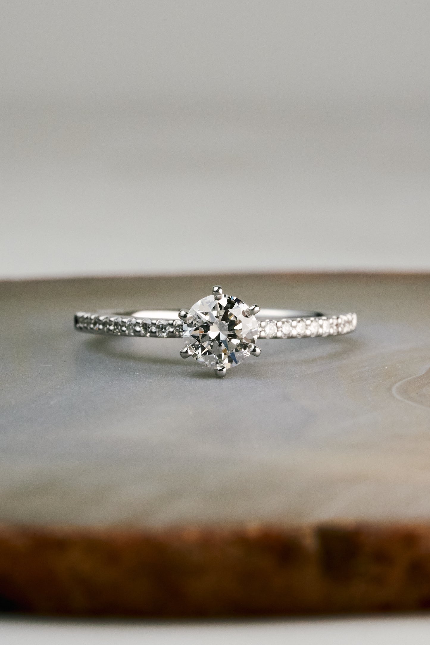 The Hawthorn with Half-ct Mined Diamond