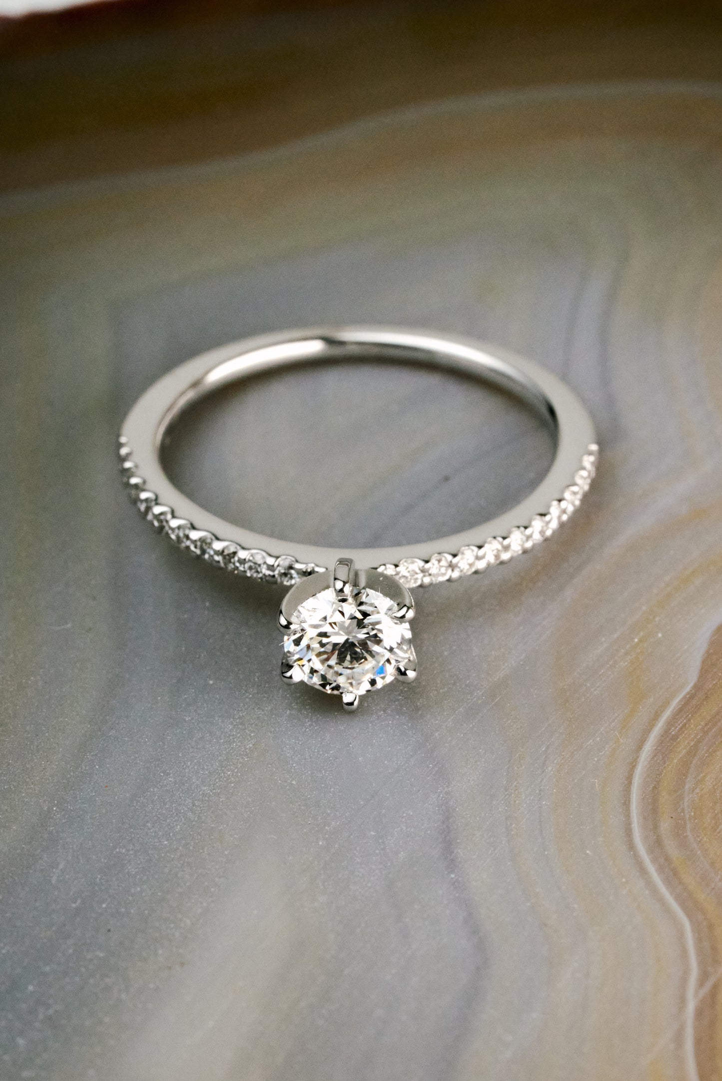 The Hawthorn with Half-ct Mined Diamond