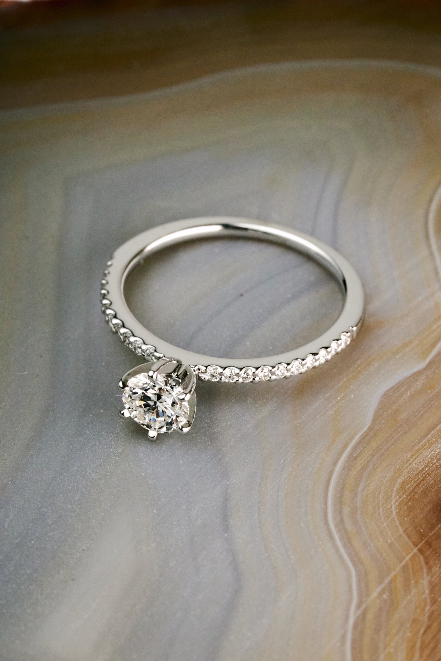 The Hawthorn with Half-ct Mined Diamond