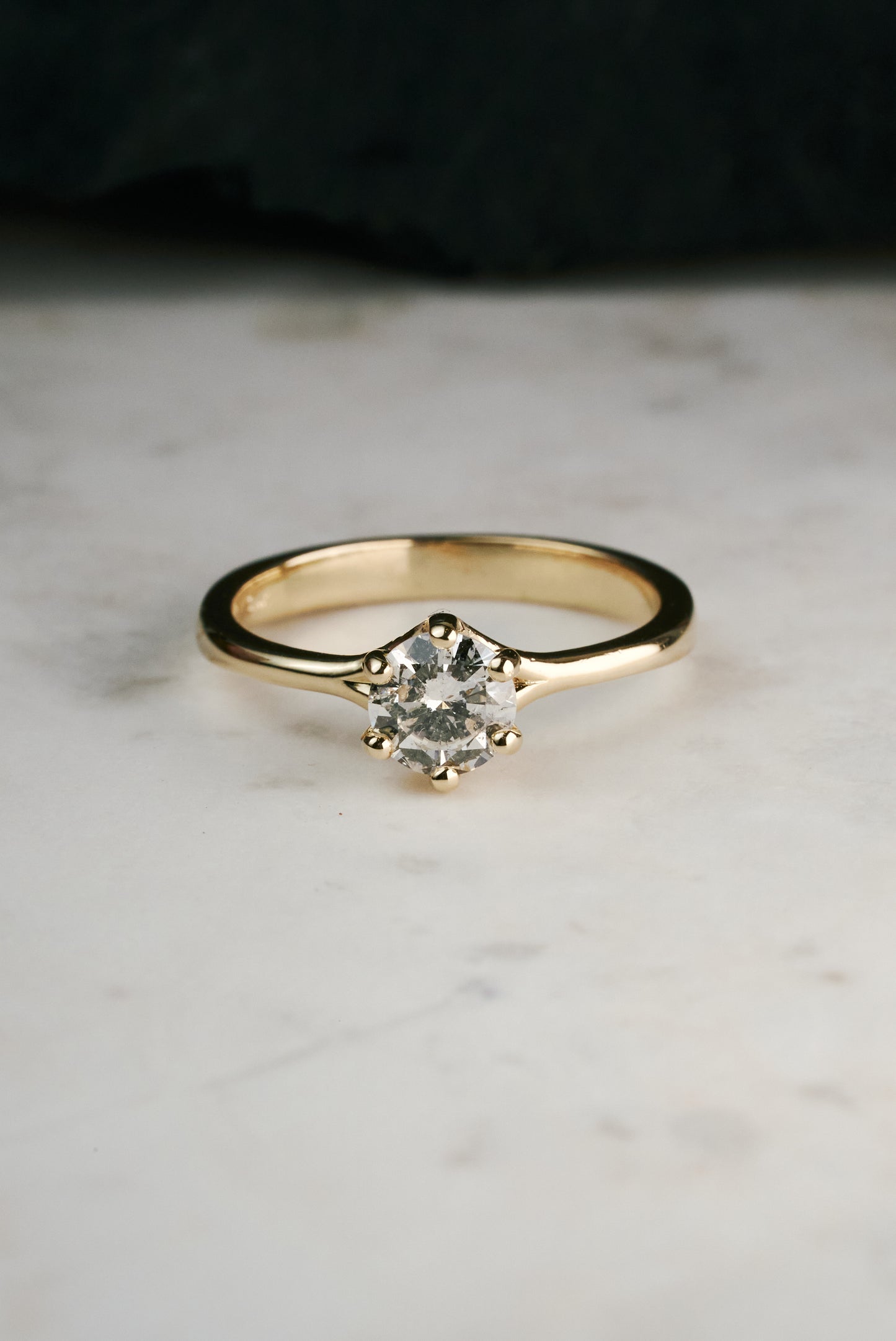 The Hawthorn with 3/4ct Diamond in Yellow