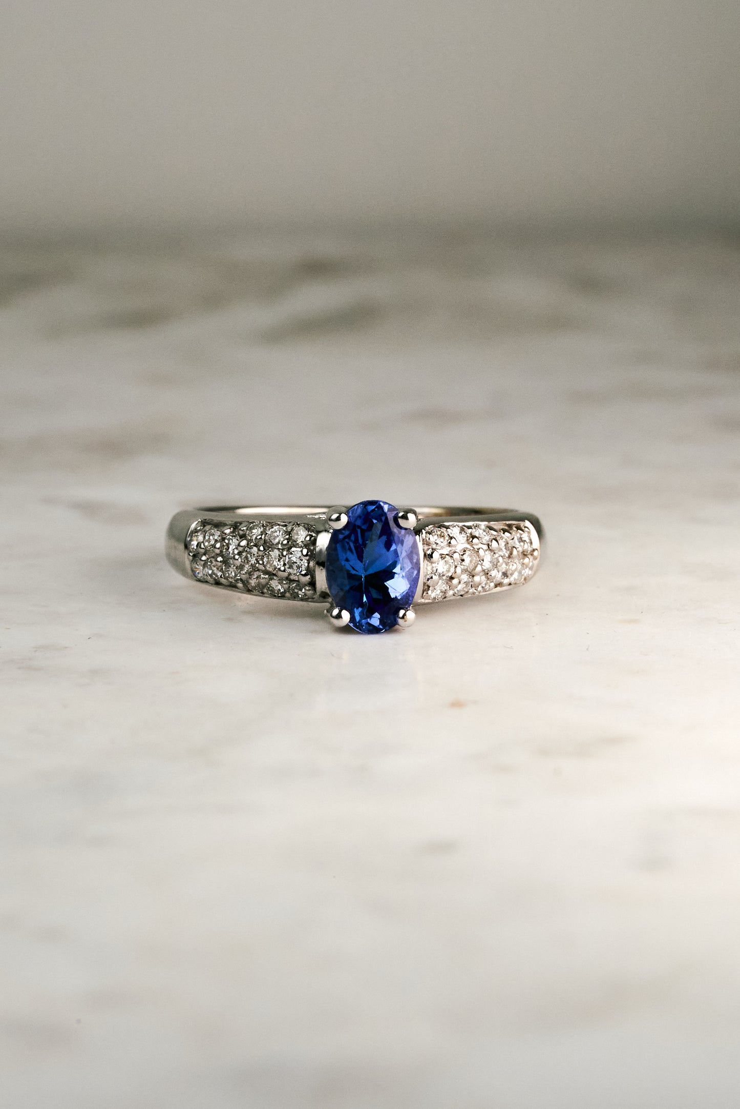 Levian Estate ring with Oval Tanzanite