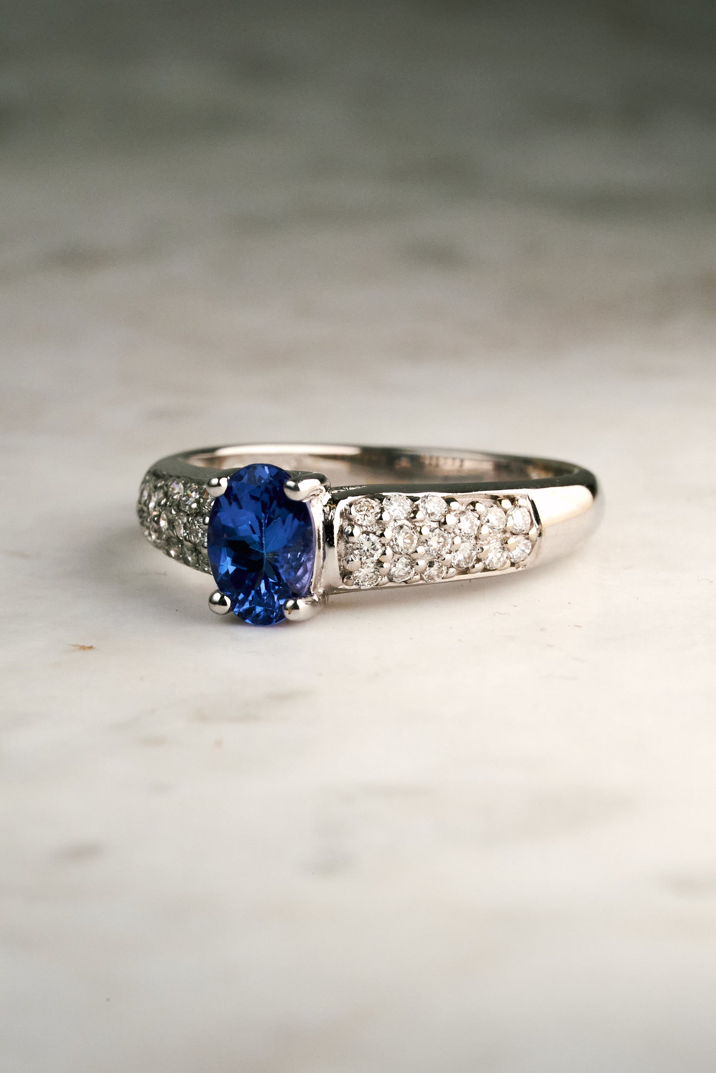 Levian Estate ring with Oval Tanzanite