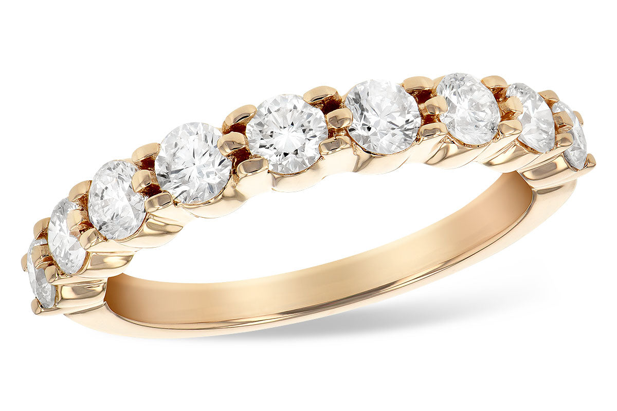 9-stone Diamond Engagement Band - Prong set