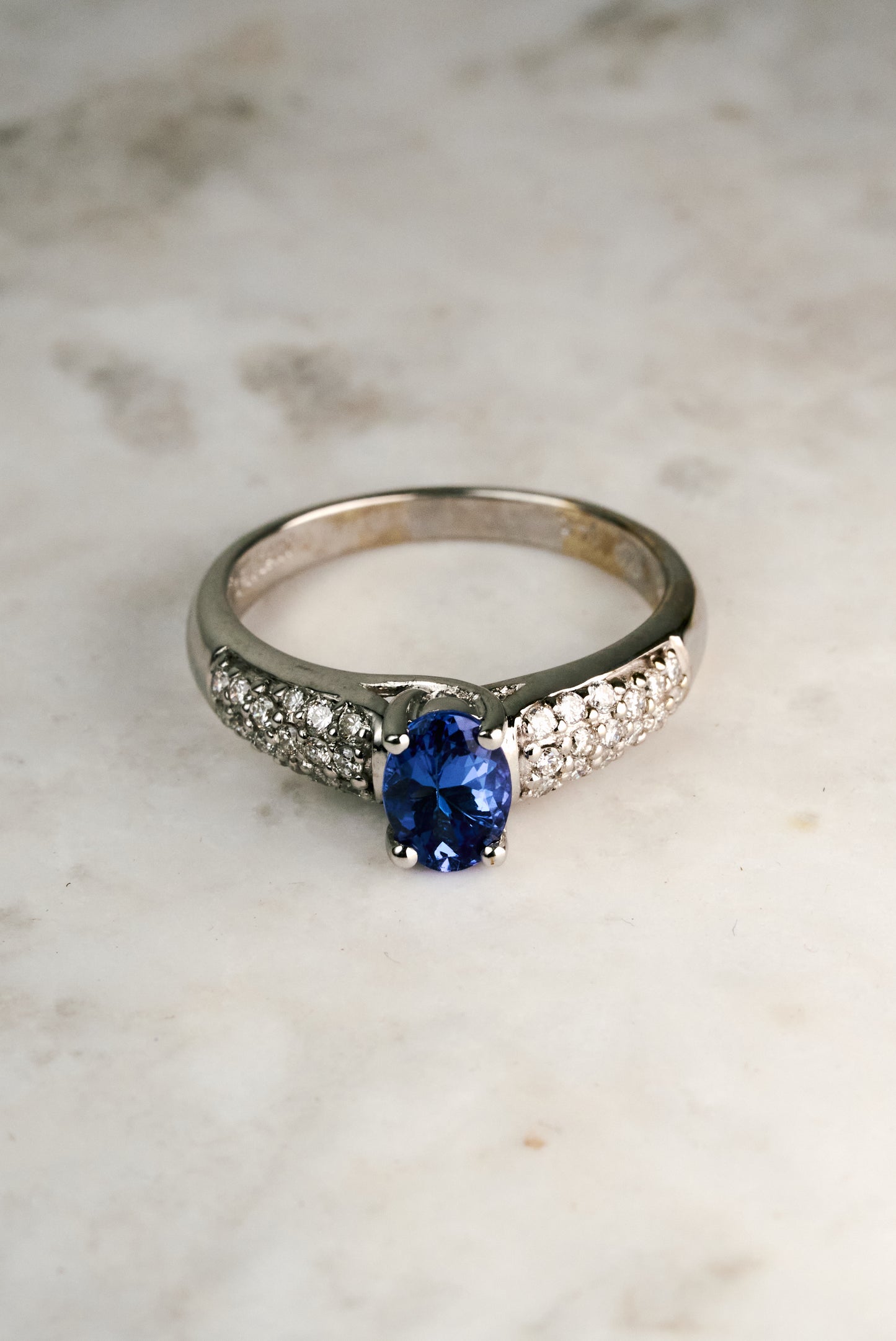 Levian Estate ring with Oval Tanzanite